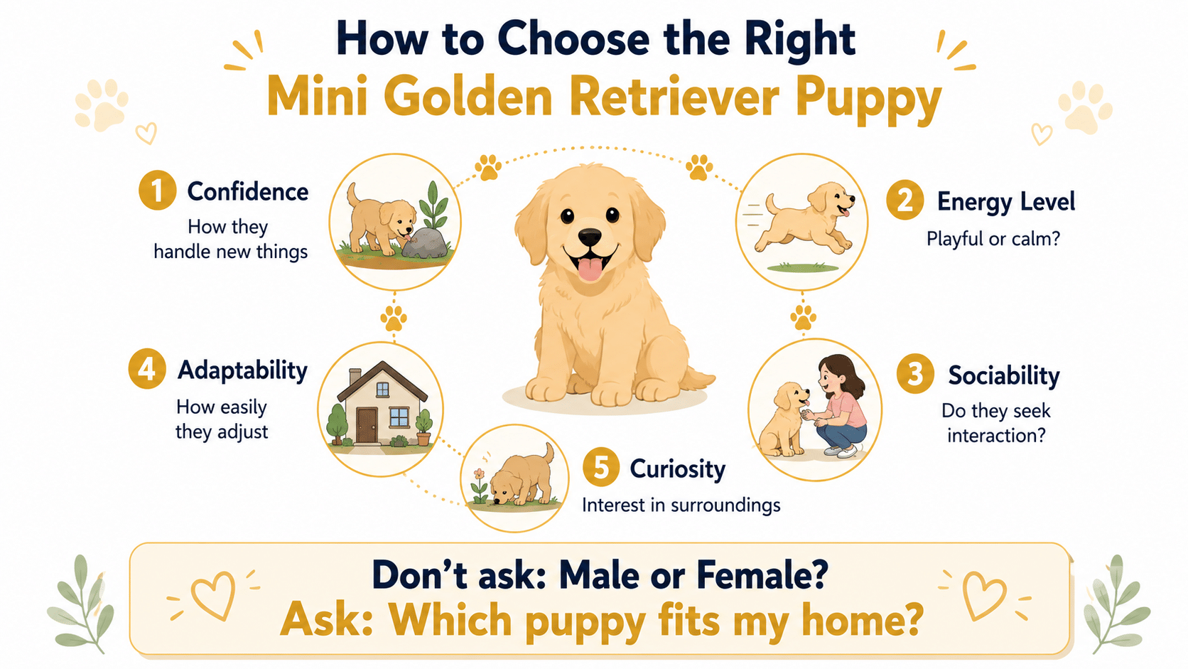 How to Choose the Right Mini Golden Retriever Puppy