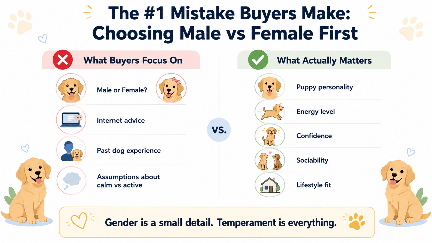 The #1 Mistake Buyers Make Choosing Male vs Female First
